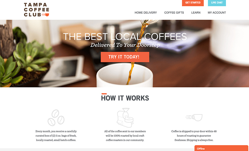 Tampa Coffee Club Home Page Top